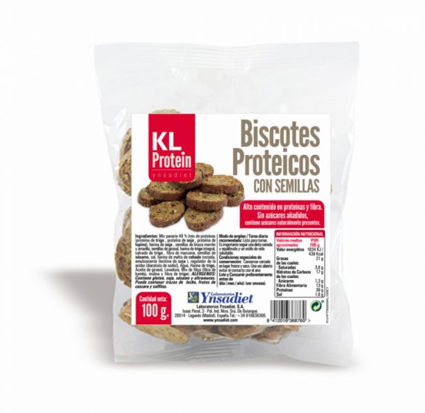 BISCOTE BREAD 100 gr KL PROTEIN - YNSADIET