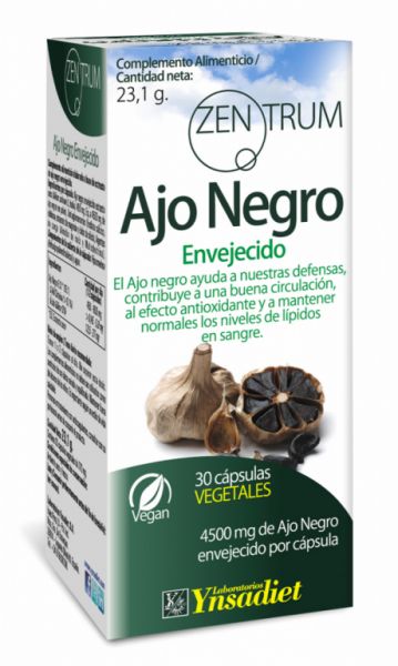 ZENTRUM EXTRACTO AJO NEGRO FORTE 30 Caps