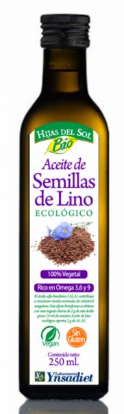 Aceite Semilla Lino Ecológico 250 ml - YNSADIET