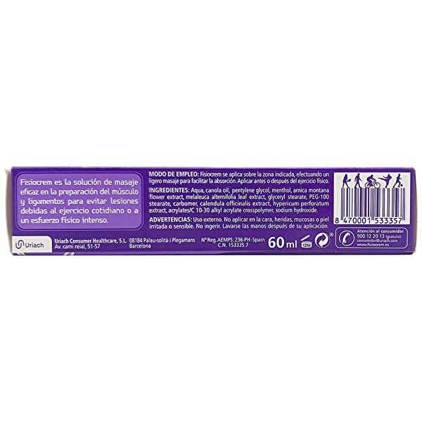 Fisiocrem Solugel cream 60 ml. For muscle preparation Img 8