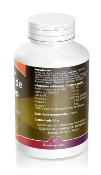 Aceite hígado bacalao 1000 mg 90 Cápsulas Img 4