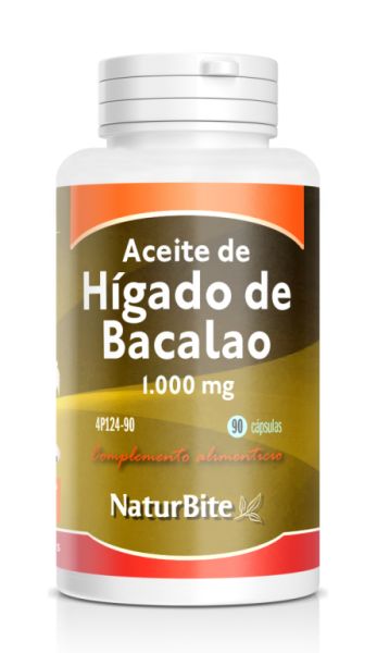 Aceite hígado bacalao 1000 mg 90 Cápsulas