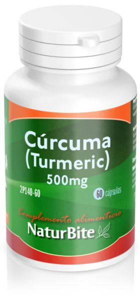 Cúrcuma Cúrcuma 500 mg 60 Cápsulas - NATURBITE Img 3