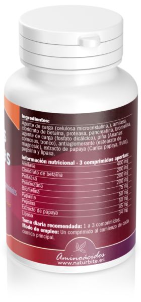 Digestive Enzymes 60 Tablets - NATURBITE Img 4