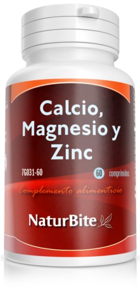 Calcium magnésium et zinc 1450 mg 60 Comprimés Img 2