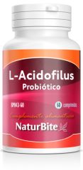 Comprar NATURBITE L-Acidophilus 500 milhões de CFU 60 comprimidos Por 16,03€