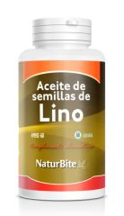 Kopen NATURBITE Lijnzaadolie 1000 mg 60 capsules Door 13,35€