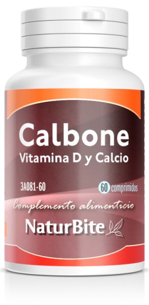 Calbone vitamin D och kalcium 60 tabletter