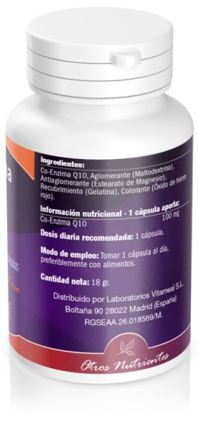 CO-enzima Q10 100 mg 60 Capsule - NATURBITE Img 4