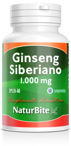 Ginseng de Sibérie 1000mg 60 Comprimés