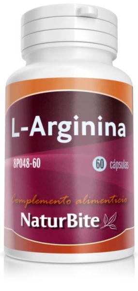 L-Arginin 500 mg 60 Kapseln - NATURBITE Img 2