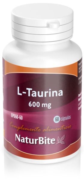 L-Taurin 600 mg 60 Kapseln - NATURBITE Img 3