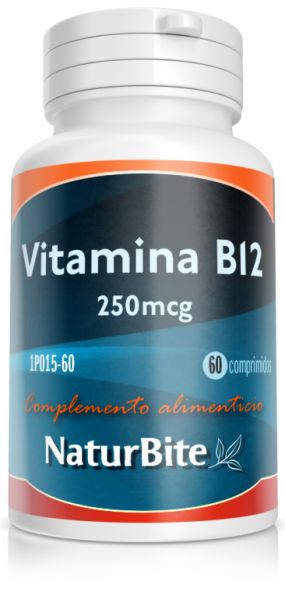 Vitamin B12 250 mcg 60 Tablets - NATURBITE Img 2