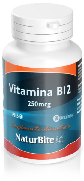 Vitamin B12 250 mcg 60 Tablets - NATURBITE Img 3