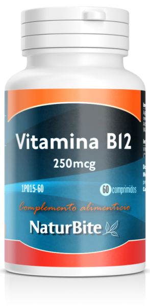 Vitamin B12 250 mcg 60 Tablets - NATURBITE