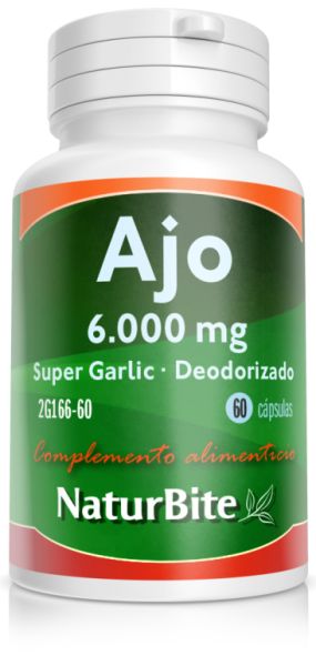 Super Aglio Aglio 6000 mg 60 Capsule - NATURBITE Img 2