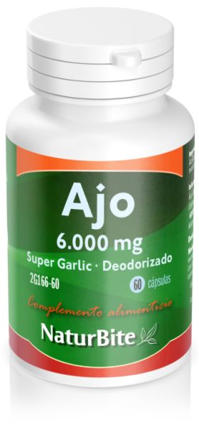 Super Aglio Aglio 6000 mg 60 Capsule - NATURBITE Img 3