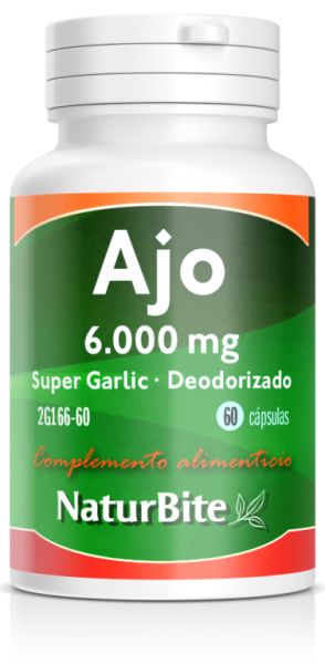 Super Aglio Aglio 6000 mg 60 Capsule - NATURBITE