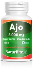 Buy NATURBITE Super Garlic Garlic 6000mg 60 Capsules By 15,40€