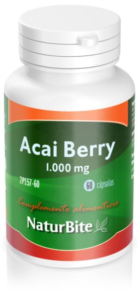 Acai-Beere 1000 mg 60 Kapseln - NATURBITE Img 3