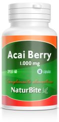 Comprar NATURBITE Acai Berry 1000 mg 60 Càpsules Per 16,50€