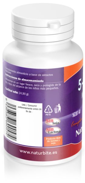 5-HTP 100 mg 60 Cápsulas - NATURBITE Img 5