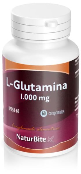 L-Glutamin 1000 mg 60 Kapseln - NATURBITE Img 3