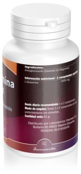 L-Glutamin 1000 mg 60 Kapseln - NATURBITE Img 4