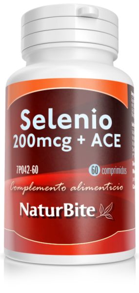 Sélénium 200 mcg + ACE 60 Comprimés - NATURBITE Img 2