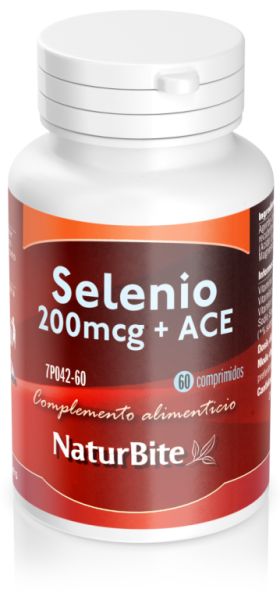 Sélénium 200 mcg + ACE 60 Comprimés - NATURBITE Img 3