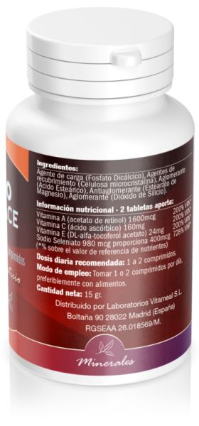 Sélénium 200 mcg + ACE 60 Comprimés - NATURBITE Img 4