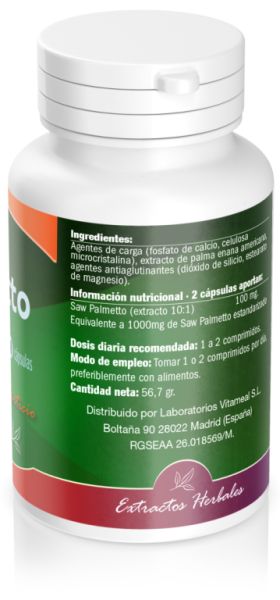 Saw Palmetto 60 capsules - NATURBITE Img 4