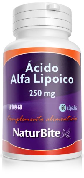 Acide alpha lipoïque 250g 60 Gélules - NATURBITE Img 2