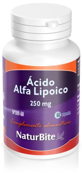 Àcid alfa lipoic 250g 60 Càpsules - NATURBITE Img 3