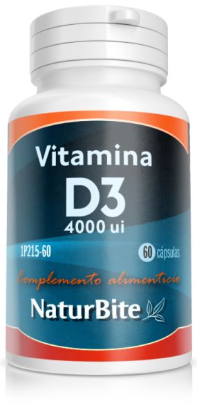 Vitamin D3 40 000 IE 60 Pärlor - NATURBITE Img 2