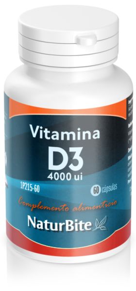 Vitamin D3 40 000 IE 60 Pärlor - NATURBITE Img 3