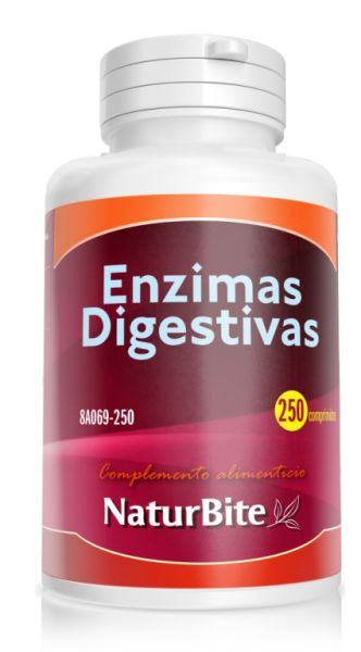 Digestive Enzymes 250 Tablets - NATURBITE