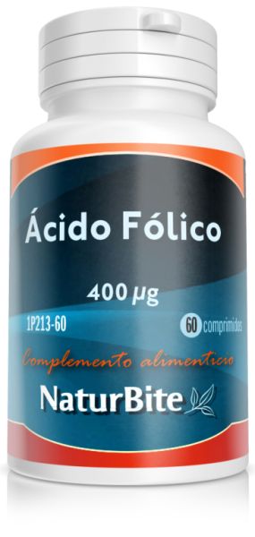 Acide folique 400 mcg 60 Comprimés - NATURBITE Img 2