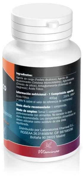 Acide folique 400 mcg 60 Comprimés - NATURBITE Img 4