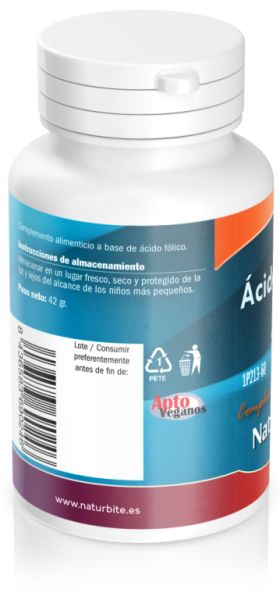 Acido Folico 400 mcg 60 Compresse - NATURBITE Img 5