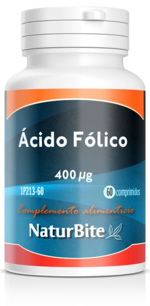 Acide folique 400 mcg 60 Comprimés - NATURBITE