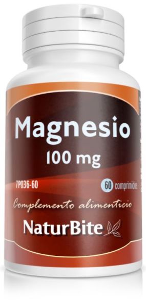 Magnesi 100 mg 60 Comprimits - NATURBITE Img 2