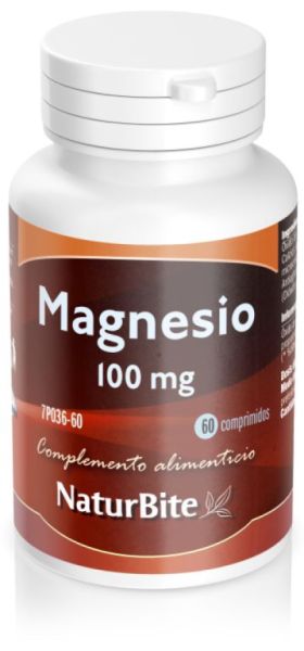 Magnesi 100 mg 60 Comprimits - NATURBITE Img 3