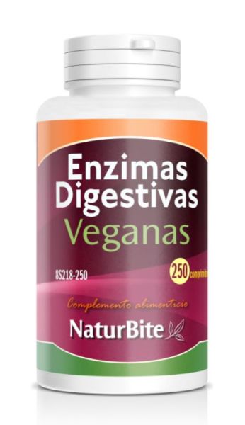 Enzymes Digestives Végétaliennes 250 Comprimés