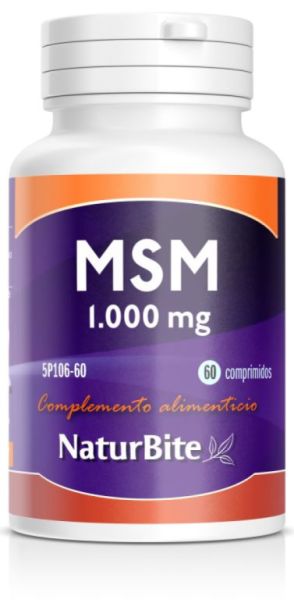 Kies MSM 1000 mg 60 capsules - NATURBITE