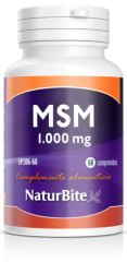 Kopen NATURBITE Kies MSM 1000 mg 60 capsules Door 14,45€