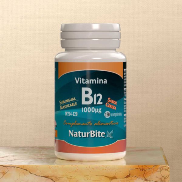 Vitamine B12 1000 mcg 120 Comprimés à Croquer Img 2