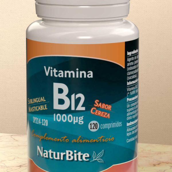 Vitamine B12 1000 mcg 120 Comprimés à Croquer Img 3