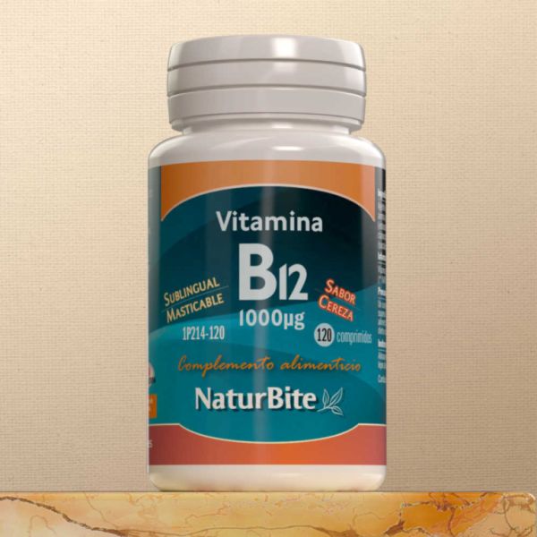 Vitamine B12 1000 mcg 120 Comprimés à Croquer