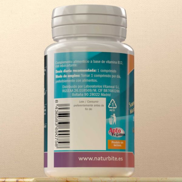 Vitamin B12 1000 mcg 120 Chewable Tablets Img 6